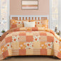 Mybedsoul Boho Quilts Queen Size, Patchwork Floral Bedding Set, Blue