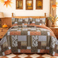 BEDIFANY Cotton King Size Quilt Sets, Lightweight King Quilt Bedding Set