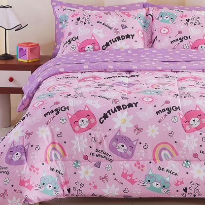 Viviland Kids Twin Bedding Sets, Boys Comforter, Cow Print