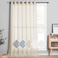NICETOWN Semi Sheer Linen Ivory Curtains for Bedroom, W52xL84, 2 Panels