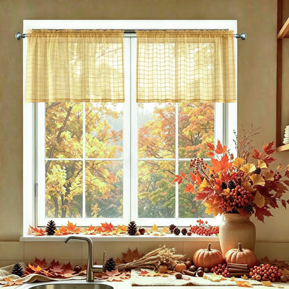 SpaceDresser Sheer Voile Curtains for Living Room 84 Inch Long 2 Panels
