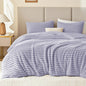 EXQ Home Fluffy Comforter Set Queen Size,3 Pieces Bed Set,Black