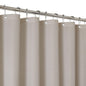 2-in-1 Waterproof Fabric Shower Curtain - No Separate Liner Needed, Hotel-Style Waffle Weave, Effortless Cleaning & Washable Bathroom Shower Curtain Set,72Wx72H,White
