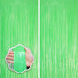 Voircoloria Laser Pink Foil Fringe Backdrop Curtains,3.3x6.6ft, 2 Pack