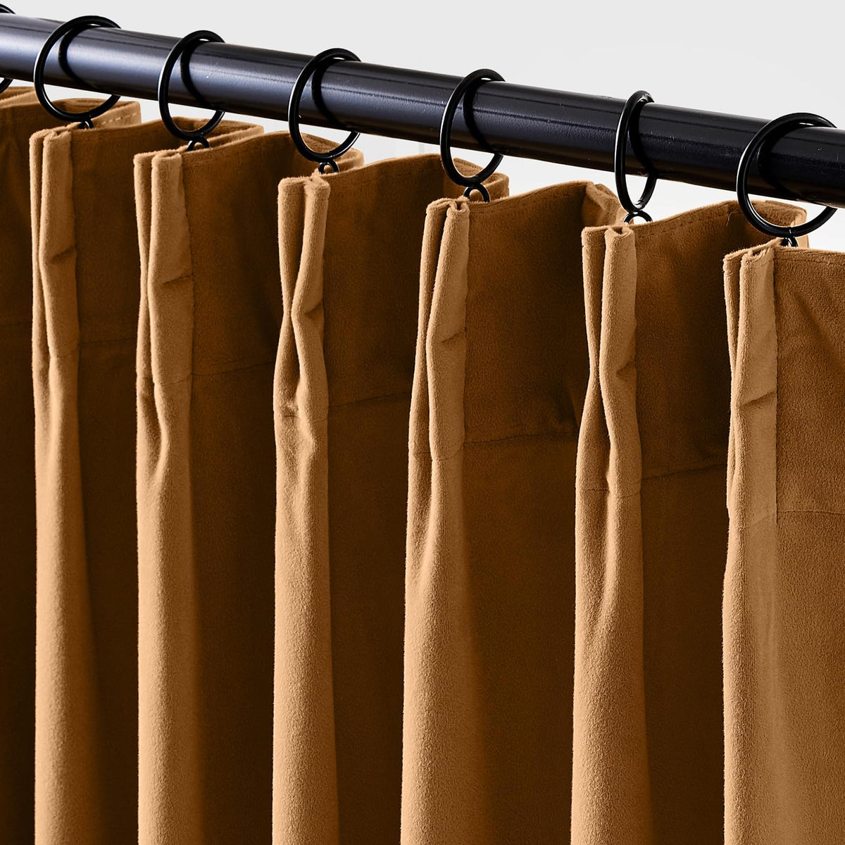 Lazzzy Blackout Curtains Thermal Insulated Curtains Room Window Drapes Super Soft Luxury Curtains for Living Room Bedroom Rod Pocket 2 Panels, 96 Inch Lined | Beige