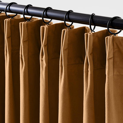Lazzzy Blackout Curtains Thermal Insulated Curtains Room Window Drapes Super Soft Luxury Curtains for Living Room Bedroom Rod Pocket 2 Panels, 96 Inch Lined | Beige