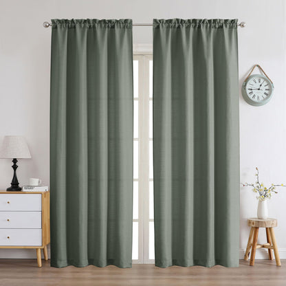 Chyhomenyc 2 Panels White Kitchen Curtains 36 Inch Length Tier Curtain