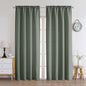Chyhomenyc 2 Panels White Kitchen Curtains 36 Inch Length Tier Curtain