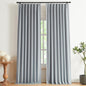 Vision Home Natural Pinch Pleated Full Blackout Curtains Linen Blended Room Darkening Window Curtains 95 inch for Living Room Bedroom Thermal Insulated Pinch Pleat Drapes with Hooks 2 Panel 40"Wx95"L