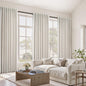 Topfinel Cream Linen Blackout Curtains 84 Inch Long for Bedroom Living Room, Ivory Pinch Pleat Back Tab Full Blackout Drapes Farmhouse Boho Curtains for Window, White Neutral Curtains 52" X 84" 7 FT