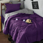 Bedsure Queen Bed in a Bag Reversible Bed Set 7 Pieces Grey/Light Grey