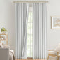 Vision Home Natural Pinch Pleated Full Blackout Curtains Linen Blended Room Darkening Window Curtains 95 inch for Living Room Bedroom Thermal Insulated Pinch Pleat Drapes with Hooks 2 Panel 40"Wx95"L