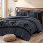 MaiRêve Embroidery Queen Comforter Set 7 Pieces Burnt Orange Bed in a Bag