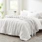 Zzlpp Queen Comforter Set 7 Piece, Green Bed in a Bag Queen Bedding Sets