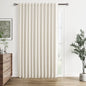 Guken Cream Linen Blackout Curtains 84 Inch Length 2 Panels Set for Living Room Bedroom Back Tab Thermal Insulated 100% Black Out Drapes Room Darkening Window Curtain Ivory Natural Beige