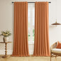 Guken Cream Linen Blackout Curtains 84 Inch Length 2 Panels Set for Living Room Bedroom Back Tab Thermal Insulated 100% Black Out Drapes Room Darkening Window Curtain Ivory Natural Beige