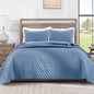 Exclusivo Mezcla Reversible Full Queen Quilt Bedding Set, Grey