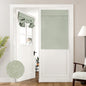 HOMEIDEAS 100% Blackout Linen Door Curtains for French Door 26x68 Inch