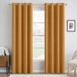 MIULEE 100% Blackout Linen Curtains for Bedroom 52x84 Inches Natural Beige