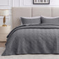 Love's cabin Quilts for Queen Bed Blue Bedspreads - Soft Bed Summer Lightweight Bedspread Comforter - Modern Style Coin Pattern Coverlet for All Season - 3 Pieces (1 Quilt, 2 Pillow Shams)