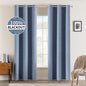 MIULEE 100% Blackout Linen Curtains for Bedroom 52x90 Inches Natural Beige