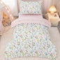 david's kids 4 Piece Toddler Bedding Set - Soft Breathable Toddler Bedding Set for Boys Girls, Includes Quilted Comforter, Flat Sheet, Fitted Sheet and Pillowcase, Dinosaur Navy