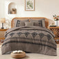 MaiRêve Embroidery Queen Comforter Set 7 Pieces Burnt Orange Bed in a Bag