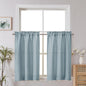 Chyhomenyc 2 Panels White Kitchen Curtains 36 Inch Length Tier Curtain