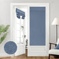 HOMEIDEAS 100% Blackout Linen Door Curtains for French Door 26x68 Inch