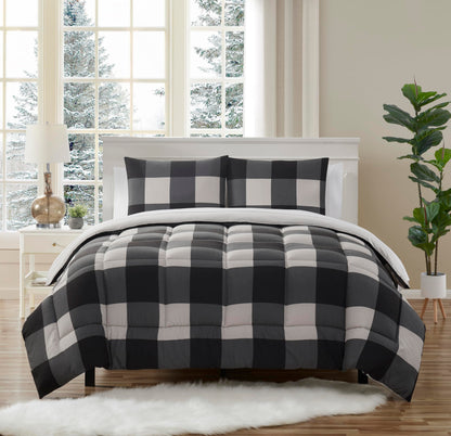 Full Size Comforter Set with Sheets - 7-Piece Bedding Collection - 1 Comforter, 1 Fitted Sheet, 1 Flat, 4 Pillowcases - Deep Pocket - Soft & Breathable Premium Quality - Ideal for All Seasons, Gray