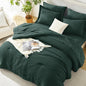 HIMEET Queen Comforter Set, 7-Piece Seersucker Bed in a Bag, Beige