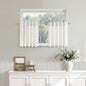 Nanspring Linen Kitchen Window Curtains Over Sink for Cafe 36x36 Inch Cream
