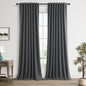 Guken Cream Linen Blackout Curtains 84 Inch Length 2 Panels Set for Living Room Bedroom Back Tab Thermal Insulated 100% Black Out Drapes Room Darkening Window Curtain Ivory Natural Beige