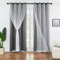 XiDi Blackout Curtains for Girls Bedroom Decor Pink Kids Rainbow Curtains