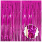 2 Pack Foil Curtain Backdrop Curtains Silver Tinsel Door Streamers Birthday Party Decorations Photo Backdrop Props for Party Graduation Wedding Bachelorette Christmas Baby Shower