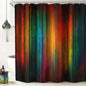 Rustic Brown Striped Shower Curtain Abstract Ombre Vintage Modern Masculine