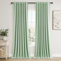 Guken Cream Linen Blackout Curtains 84 Inch Length 2 Panels Set for Living Room Bedroom Back Tab Thermal Insulated 100% Black Out Drapes Room Darkening Window Curtain Ivory Natural Beige