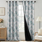 SimpleHome Cream 100% Blackout Curtains Room Darkening Living Room 84 Inch