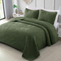 Exclusivo Mezcla Ultrasonic Full Queen Quilt Bedding Set, Beige Cream