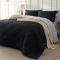 Bedsure Queen Bed in a Bag Reversible Bed Set 7 Pieces Grey/Light Grey