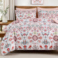 DHSFKBE Floral Comforter Set Queen Size,7 Piece Orange Bed in a Bag, Elegant Flower Pattern Comforter Set with Sheet, Soft Microfiber Complete Bedding Sets for All Season