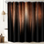 Rustic Brown Striped Shower Curtain Abstract Ombre Vintage Modern Masculine