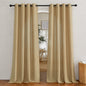 NICETOWN Semi Sheer Linen Ivory Curtains for Bedroom, W52xL84, 2 Panels