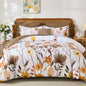 Annibedding Queen Comforter Set 8 Pieces Pink Floral Bed in Bag All Season