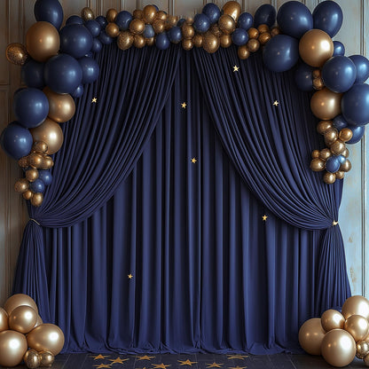 10x10ft Wrinkle Free Ivory Backdrop Curtain for Parties Soft Fabric Drapes Wedding Ivory Curtain Backdrop for Birthday Party Decorations Background for Photography 5x10ft,2 Panels