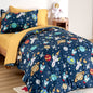 SLEEP ZONE Comforter Set Bed in A Bag, 7 Pieces Girls, Cattoon Pattern for Kids, Toddlers, Teens, Ultra Soft and Washable (Garden Secret,Full/Queen)