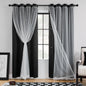 XiDi Blackout Curtains for Girls Bedroom Decor Pink Kids Rainbow Curtains