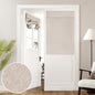 HOMEIDEAS 100% Blackout Linen Door Curtains for French Door 26x68 Inch