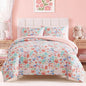 Twin XL Comforter Set for Girls Colorful Checkered Bed in a Bag 5 Pieces