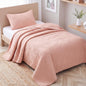 Exclusivo Mezcla Ultrasonic Full Queen Quilt Bedding Set, Beige Cream